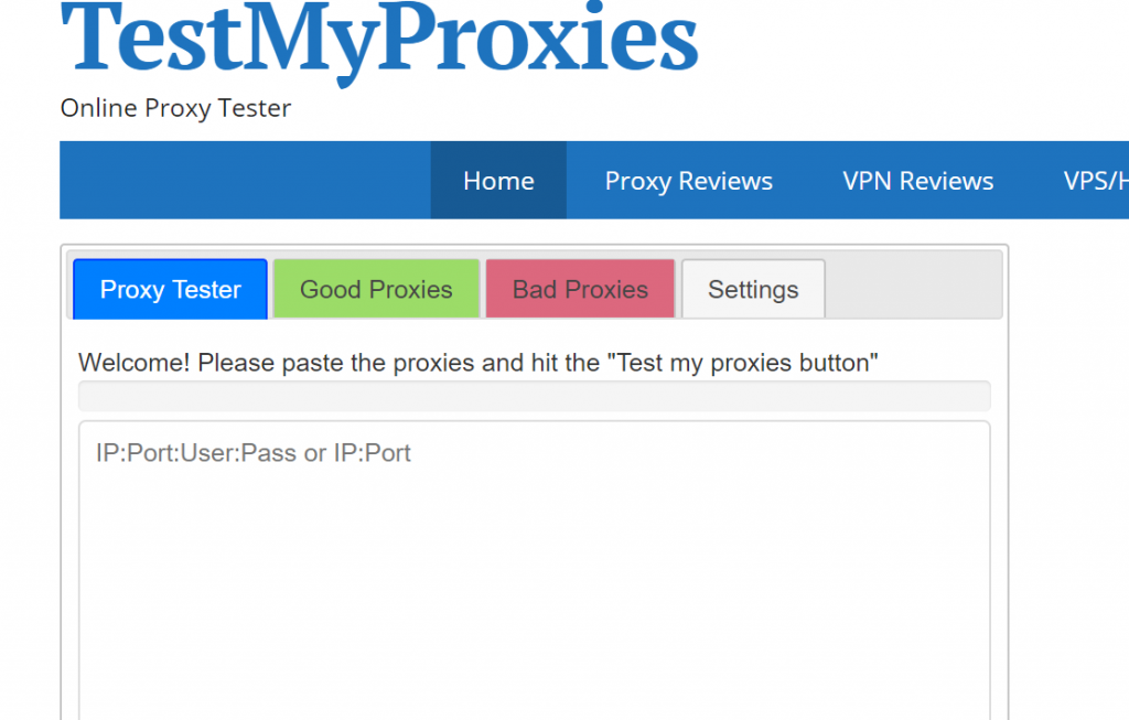Online proxy tester Private Proxy